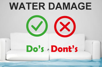 Water Damage Do's and Dont's